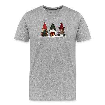 Brownie - T-shirt bio Premium Homme - gris chiné - Devant - Damien (186cm)