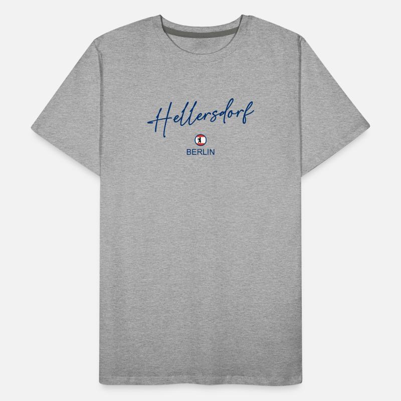 Hellersdorf - Drapeau de Berlin - Ours de Berlin T-shirt bio Premium Homme