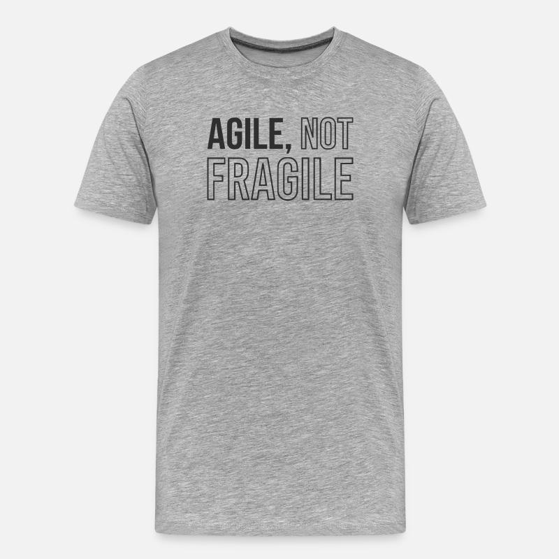 Agile Development, Scrum Agile Coach Tasse - Männer Premium Bio T-Shirt - Grau meliert