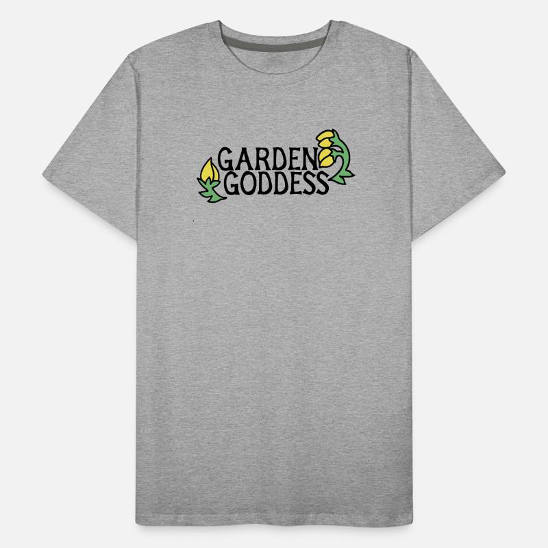 Two Yellow Bloom Silhouettes Men's Premium Organic T-Shirt