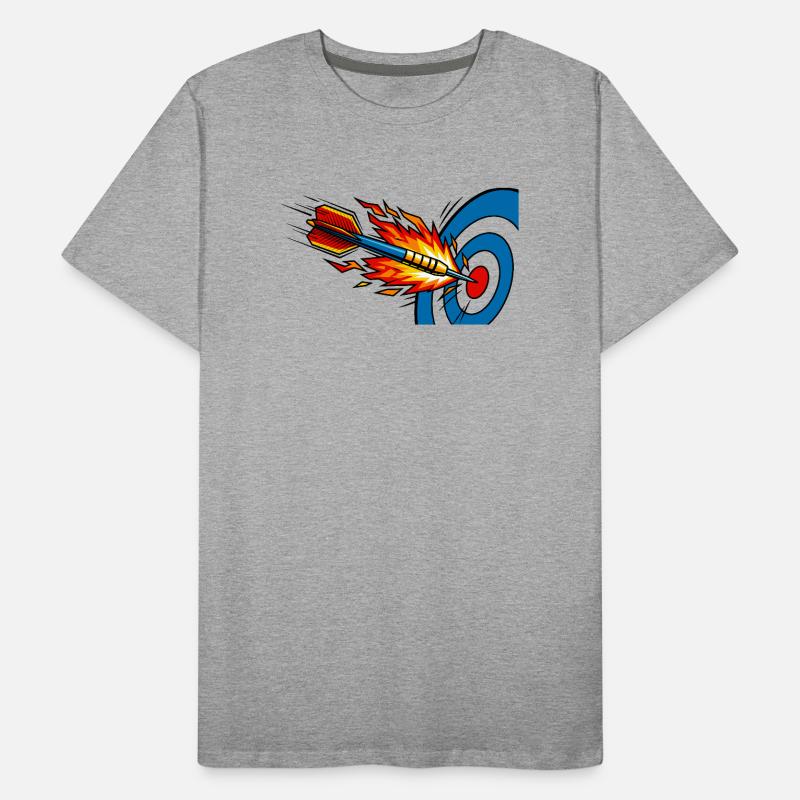 Fléchette Cible de Feu Cible T-shirt bio Premium Homme