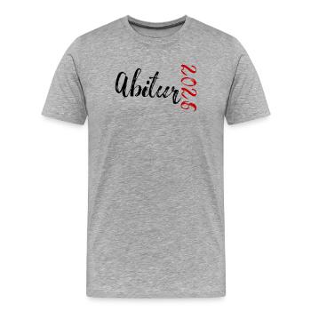 Abitur 2026 - Männer Premium Bio T-Shirt - Grau meliert - Vorne - Damien (186cm)