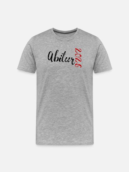 Abitur 2026 - T-shirt bio Premium Homme - gris chiné