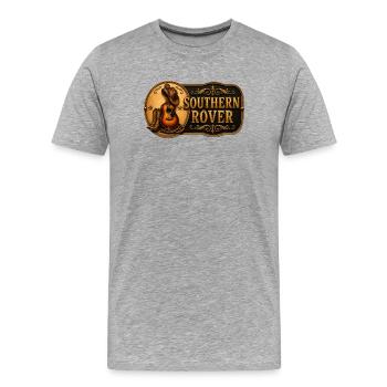 Southern Rover Signature look - Männer Premium Bio T-Shirt - Grau meliert - Vorne - Damien (186cm)