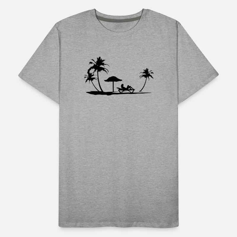 Beach Men's Premium Organic T-Shirt