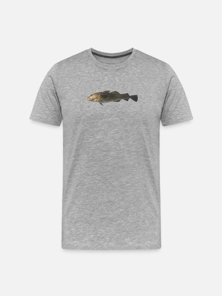 Dorsch - Männer Premium Bio T-Shirt - Grau meliert