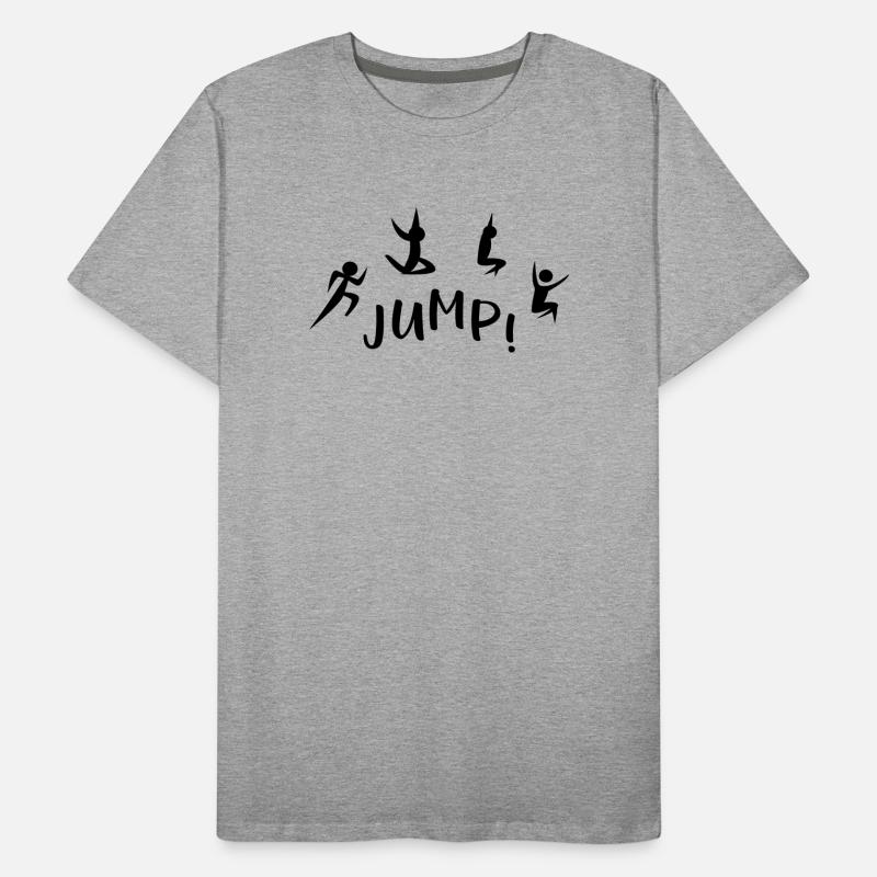 Saut en longueur T-shirt bio Premium Homme