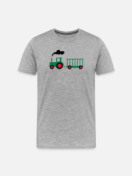 tractor - Men's Premium Organic T-Shirt - heather grey