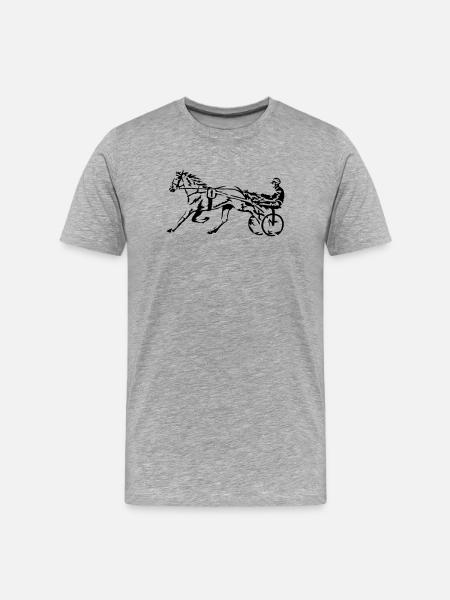 course - T-shirt bio Premium Homme - gris chiné