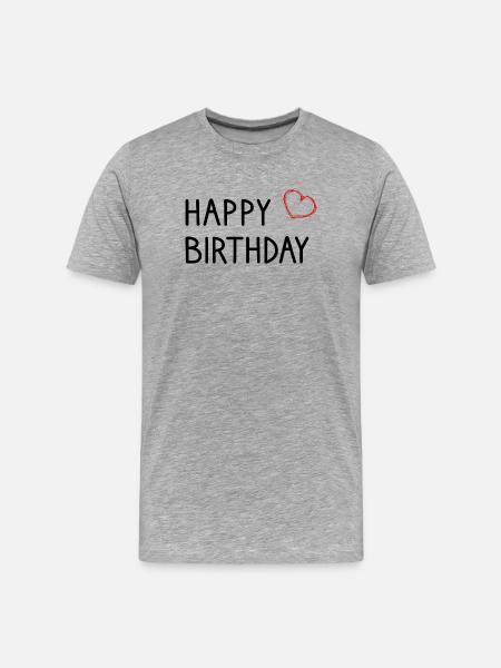HAPPY BIRTHDAY HAPPY BIRTHDAY. - Men's Premium Organic T-Shirt - heather grey