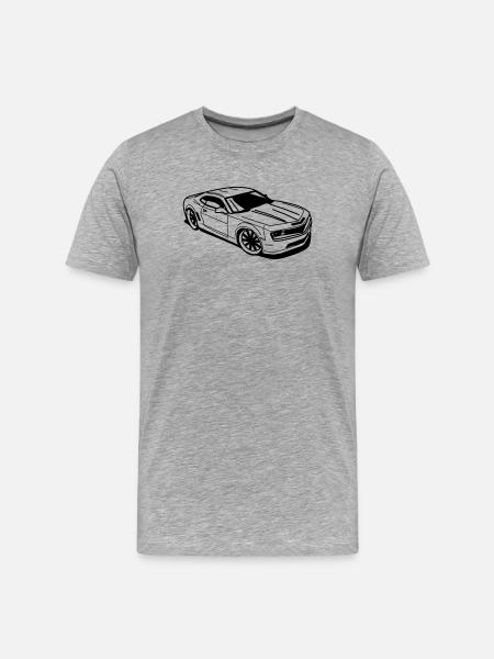 American sports car - Men's Premium Organic T-Shirt - heather grey