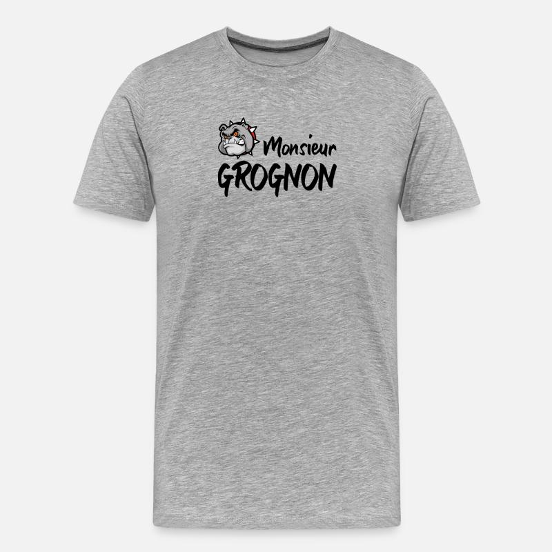 Mr. GROGNON - Men's Premium Organic T-Shirt - heather grey