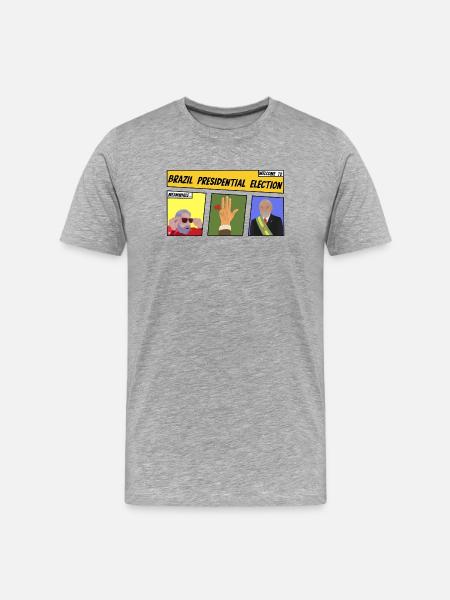 Brazil Presidential Election - Men's Premium Organic T-Shirt - heather grey