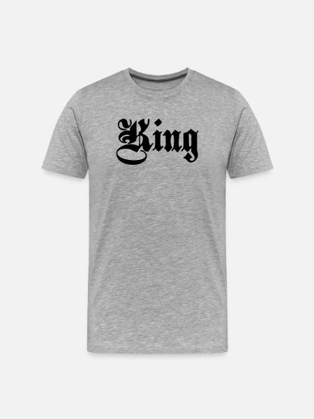 Roi 5. - T-shirt bio Premium Homme - gris chiné