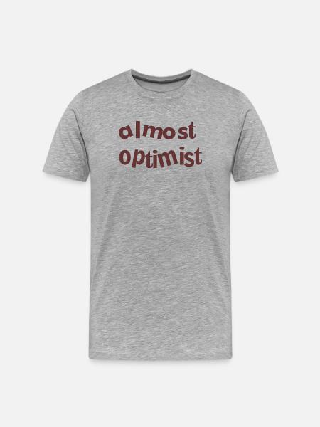 optimist - Men's Premium Organic T-Shirt - heather grey