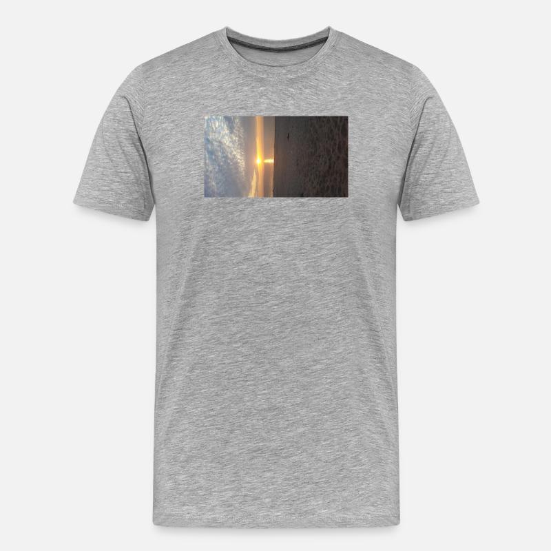 JensJensen - Männer Premium Bio T-Shirt - Grau meliert