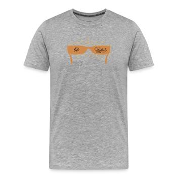 be stylish mit einer Sonnenbrille - Männer Premium Bio T-Shirt - Grau meliert - Vorne - Damien (186cm)