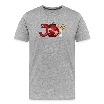 Joie - T-shirt bio Premium Homme - gris chiné - Devant - Damien (186cm)