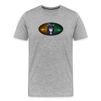 Team Blacky Panther - Männer Premium Bio T-Shirt - Grau meliert - Vorne - Damien (186cm)