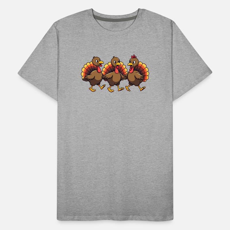 Bébé dinde de Thanksgiving T-shirt bio Premium Homme