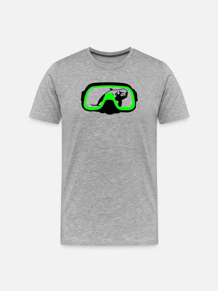 Diving goggles - Men's Premium Organic T-Shirt - heather grey