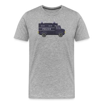 Wanne - Männer Premium Bio T-Shirt - Grau meliert - Vorne - Damien (186cm)