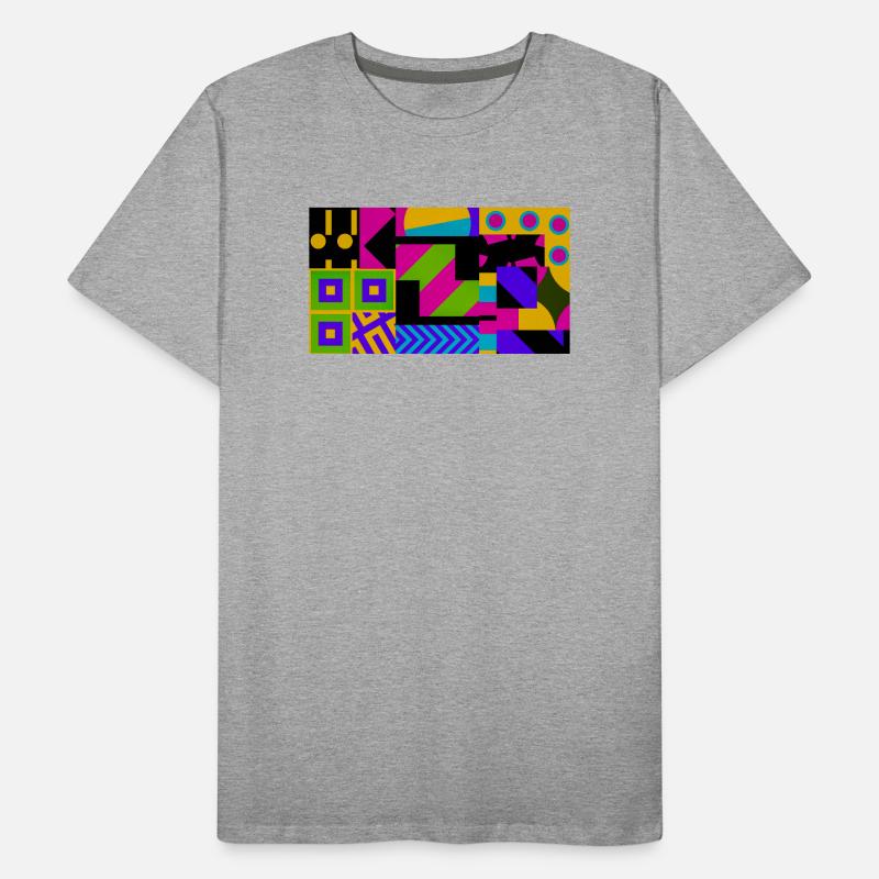 Nova Neon Geometry T-shirt bio Premium Homme