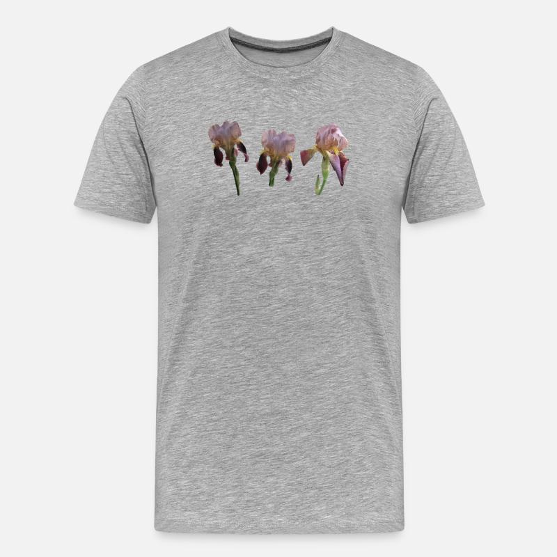 Iris - T-shirt bio Premium Homme - gris chiné