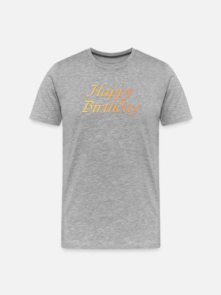 Bon anniversaire - T-shirt bio Premium Homme - gris chiné