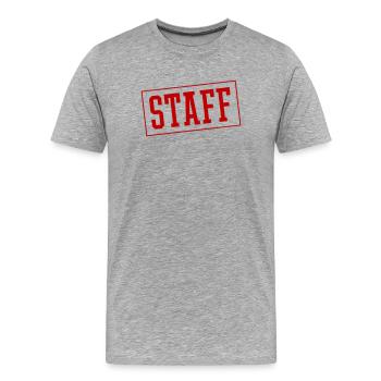 Personnel - T-shirt bio Premium Homme - gris chiné - Devant - Damien (186cm)