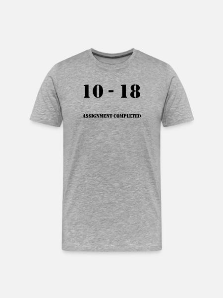 10-18_MP_Assignment_completed - Männer Premium Bio T-Shirt - Grau meliert