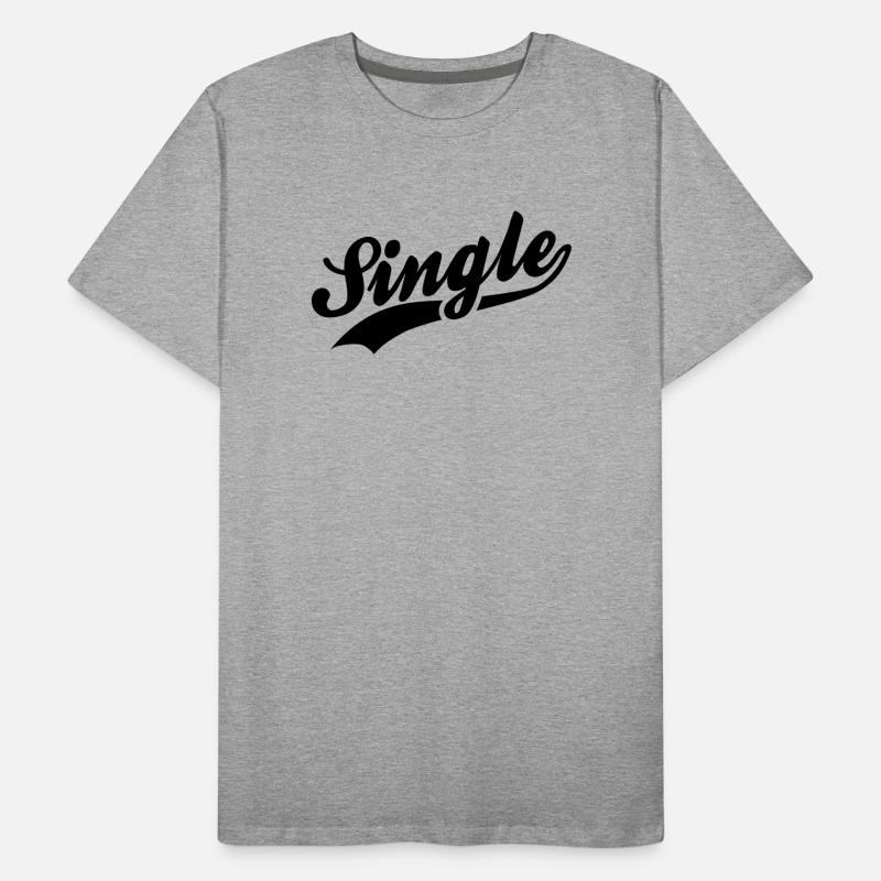 Single Men's Premium Organic T-Shirt