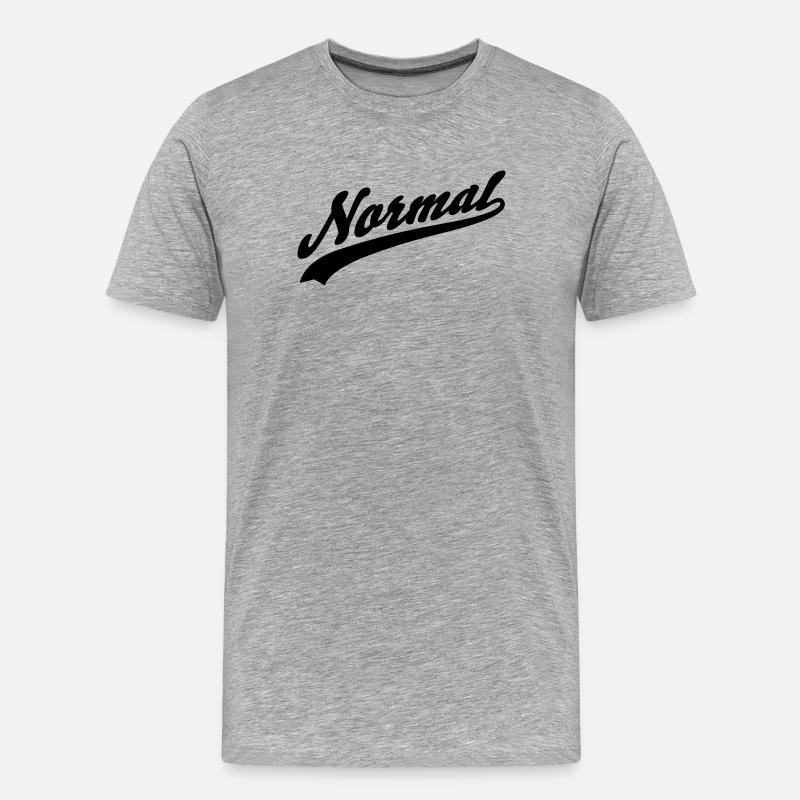Normal - Männer Premium Bio T-Shirt - Grau meliert