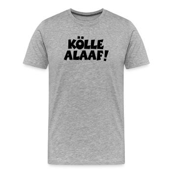 Kölle Alaaf! Kölner Karneval in Köln - Männer Premium Bio T-Shirt - Grau meliert - Vorne - Damien (186cm)