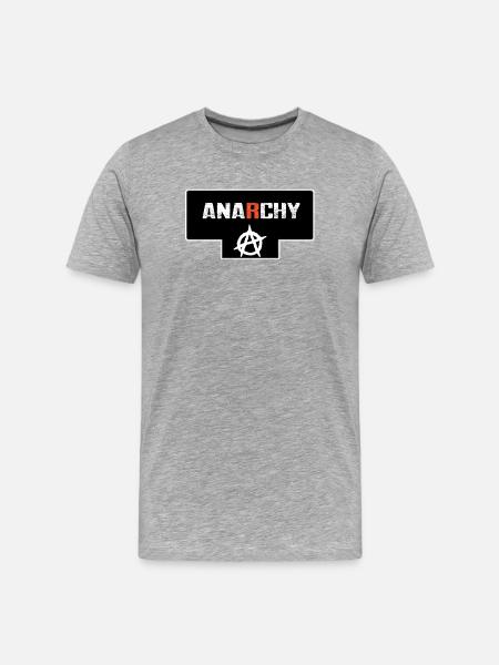 Anarchy - Men's Premium Organic T-Shirt - heather grey