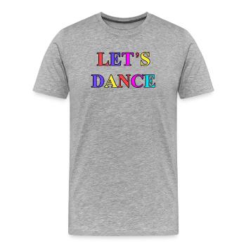 Let's Dance 1984 - Men's Premium Organic T-Shirt - heather grey - Front - Damien (186cm)