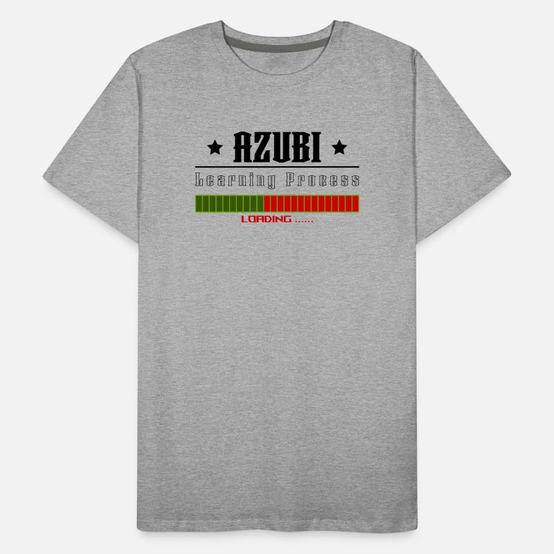 AZUBI learning process loading white tshirt Männer Premium Bio T-Shirt