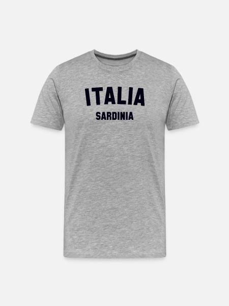 SARDINIA Italia Italy - Men's Premium Organic T-Shirt - heather grey