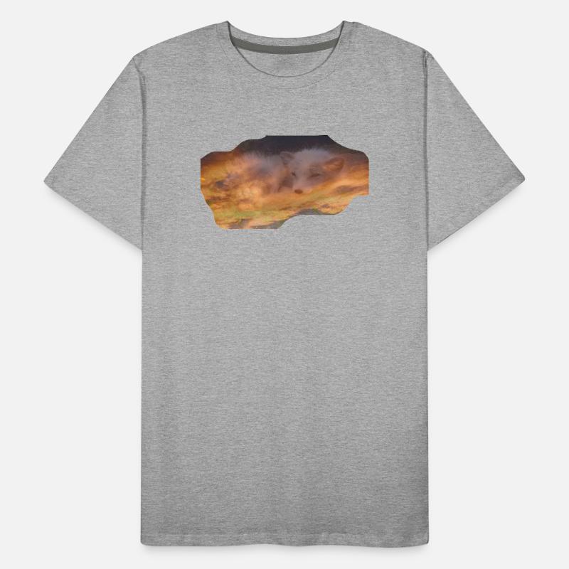 träumender Polarfuchs Männer Premium Bio T-Shirt