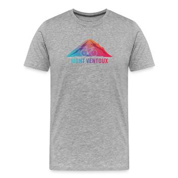 Attractive Mont Ventoux Climb - Men's Premium Organic T-Shirt - heather grey - Front - Damien (186cm)