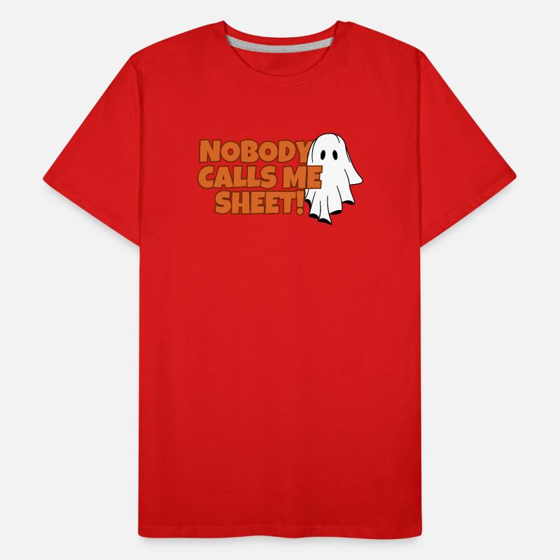 Nobody Calls Me Sheet Ghost Tee Men's Premium Organic T-Shirt