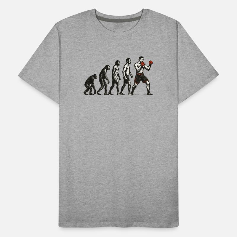 Evolution zum MMA Fighter im Grunge Style Männer Premium Bio T-Shirt