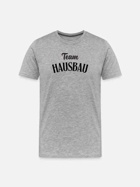Construction de maisons d’équipe - T-shirt bio Premium Homme - gris chiné