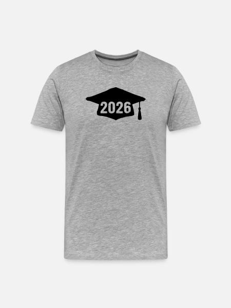 Doctoral Degree 2026 Grunge - Men's Premium Organic T-Shirt - heather grey