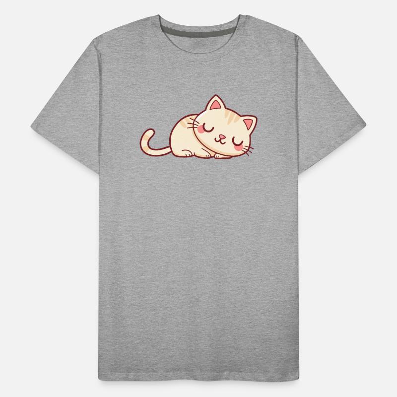 Soft Sleeper Kitten Men's Premium Organic T-Shirt