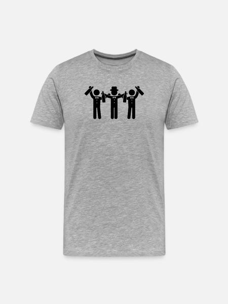 braeutigam_party - Men's Premium Organic T-Shirt - heather grey