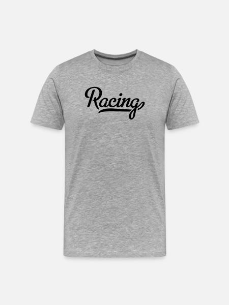 6061912 121984375 racing - Men's Premium Organic T-Shirt - heather grey