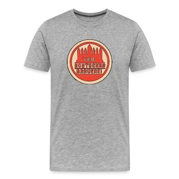 VEB Rostock brasserie - T-shirt bio Premium Homme - gris chiné - Devant - Damien (186cm)