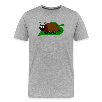 maikaefer frühling - Männer Premium Bio T-Shirt - Grau meliert - Vorne - Damien (186cm)