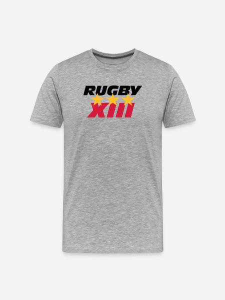 Rugby XIII - Men's Premium Organic T-Shirt - heather grey